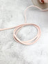 Light Pink Microsuede Knit trim Spaghetti Straps Hollow Tube Tubular Trim 10 Yards  ATN01179